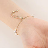 HZMAN Evil Eye Bracelet for Women 14K Gold Plated Saint Benedict Medal Retro Blue Eye Bead Luck Protection Stretch Bracelet Jewelry Gift